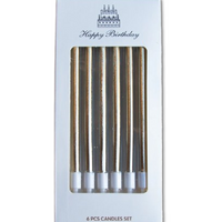 Gold Candles (Pack of 6)